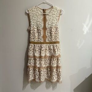 BCBGMaxazria Sophea Dress in Off White
